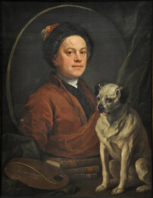 William Hogarth self portrait Wandbild