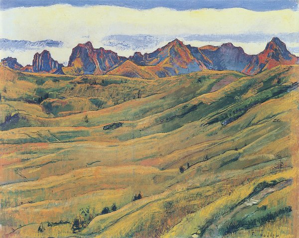 Ferdinand Holler Der Gantrisch Wandbild