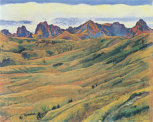 Ferdinand Holler Der Gantrisch Wandbild