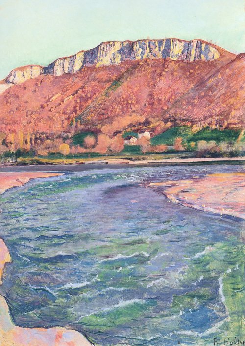 Ferdinand Holler Der Saleve im Herbst Wandbild