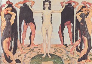 Ferdinand Holler Die Wahrheit Wandbild