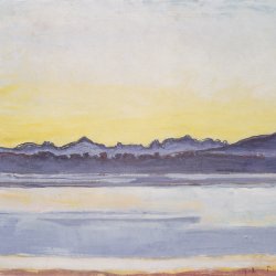 Ferdinand-Holler-Genfersee-mit-Mont-Blanc-vor-Sonnenaufgang