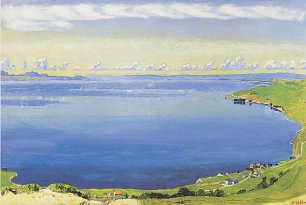 Ferdinand Holler Genfersee von Chexbres Wandbild