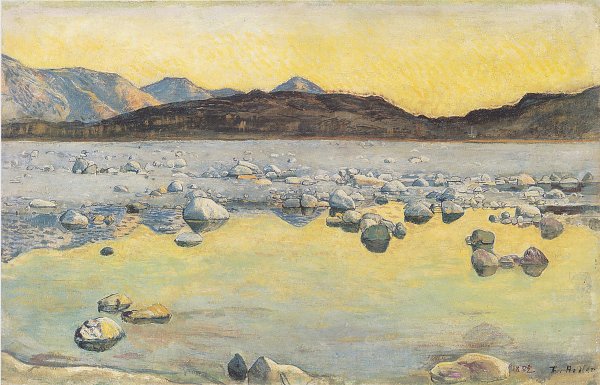 Ferdinand Holler Maggiadelta vor Sonnenaufgang Wandbild