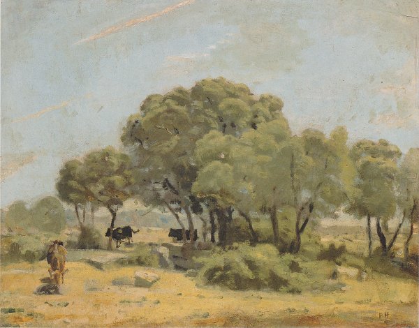 Ferdinand Holler Olivenbaeume in Spanien Wandbild