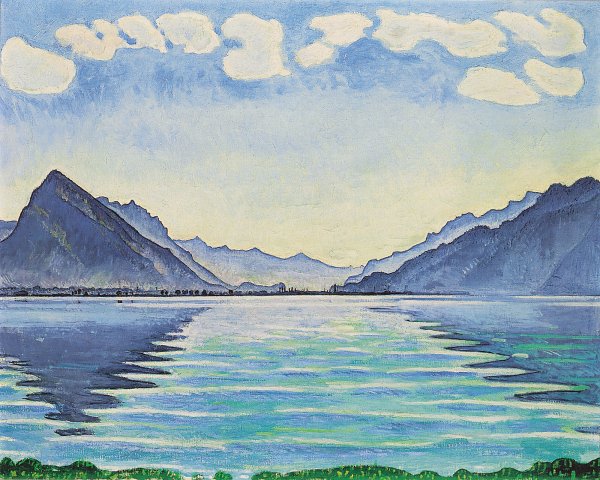Ferdinand Holler Thunersee Symmetrische Reflexion Wandbild