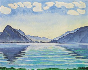 Ferdinand Holler Thunersee Symmetrische Reflexion Wandbild