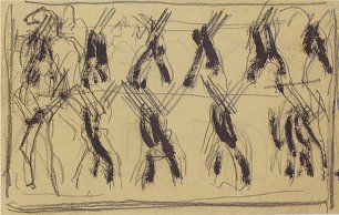 Ferdinand Holler Ziehende Soldaten Wandbild