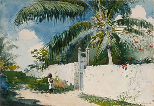 Winslow Homer A Garden in Nassau Wandbild