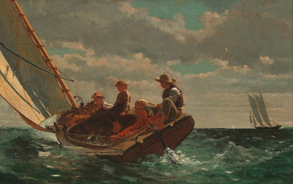 Winslow Homer Breezing Up A Fair Wind Wandbild