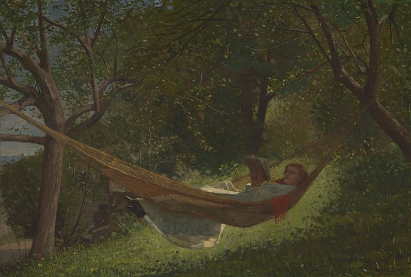 Winslow Homer Girl in a Hammock Wandbild