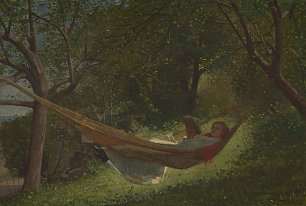 Winslow Homer Girl in a Hammock Wandbild