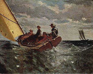 Winslow Homer Sailing Wandbild