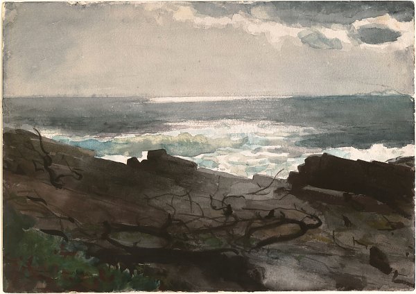 Winslow Homer Sunshine and Shadow Prouts Neck Wandbild