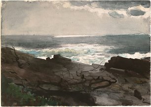 Winslow Homer Sunshine and Shadow Prouts Neck Wandbild