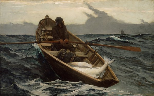 Winslow Homer The Fog Warning Wandbild