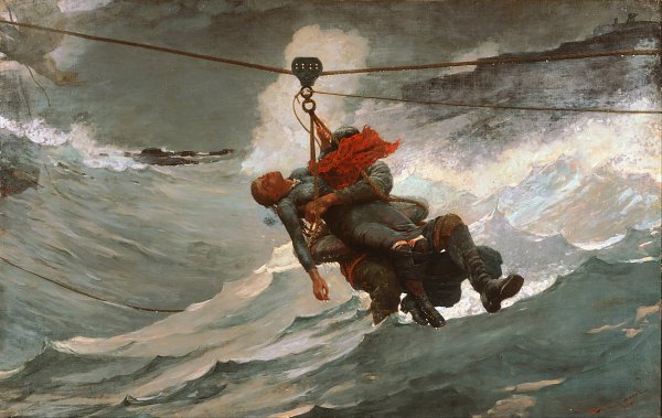 Winslow Homer The Life Line Wandbild