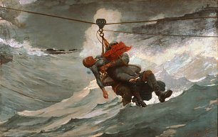 Winslow Homer The Life Line Wandbild