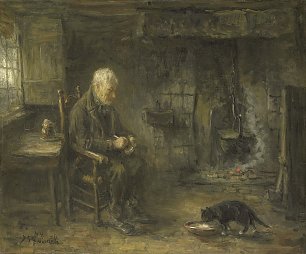 Jozef Israels Boereninterieur Wandbild