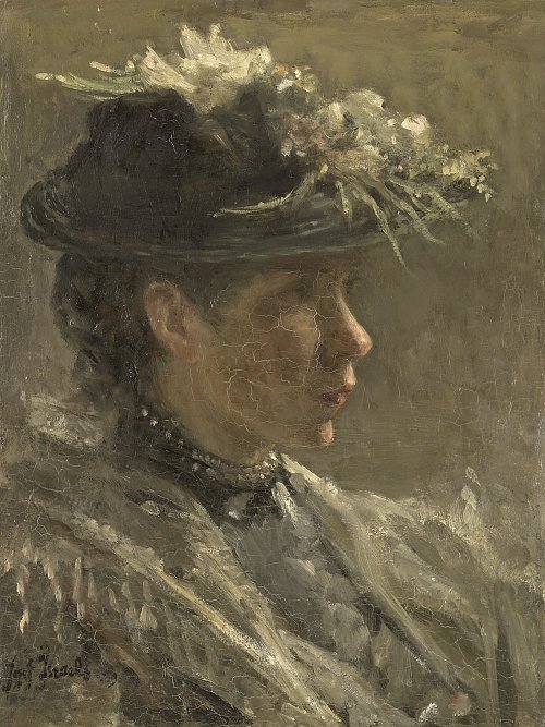 Jozef Israels Modelstudie van Sijtje van Bemmel Wandbild