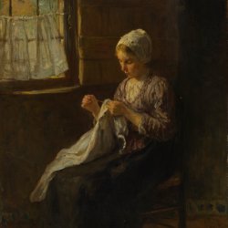 Jozef-Israels-The-young-seamstress