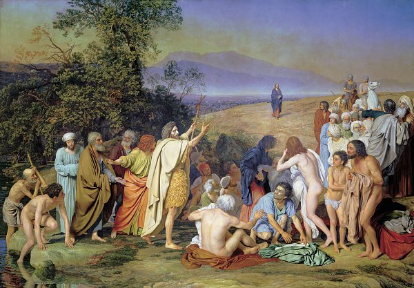 Alexander Andrejewitsch Iwanow The Appearance of Christ before the People Wandbild