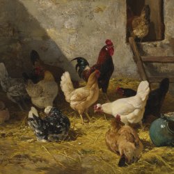 Charles-Emile-Jacque-The-hen-roost