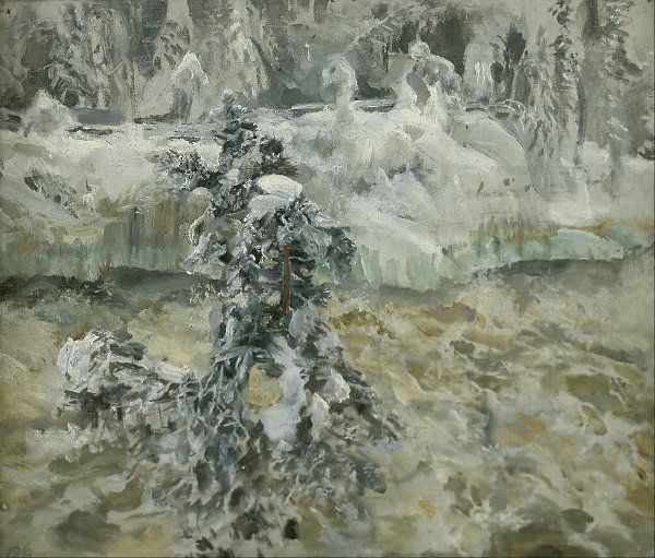 Akseli Gallen Kallela Imatra in wintertime Wandbild