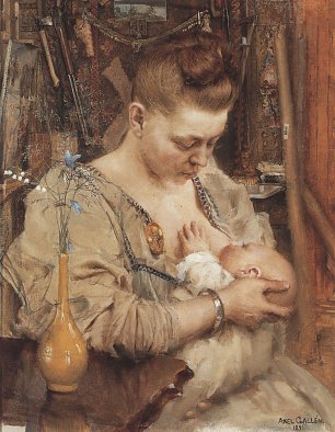Akseli Gallen Kallela Madonna Mariy Gallen stillt Marjatta Wandbild