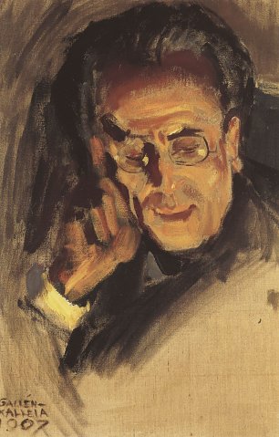 Akseli Gallen Kallela Portraet Gustav Mahler Wandbild