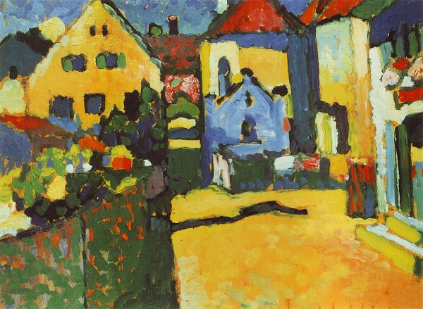 Gruengasse in Murnau Wandbild