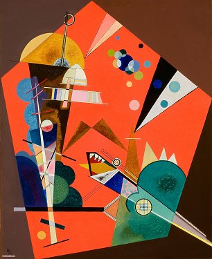 Wassily Kandinsky Tension in Red