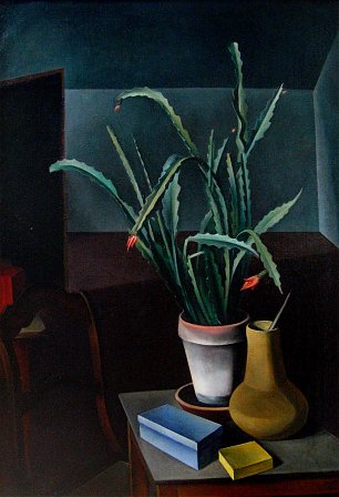 Alexander Kanoldt Kaktusbluete Wandbild