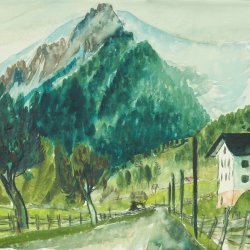 Alpen-Aquarell