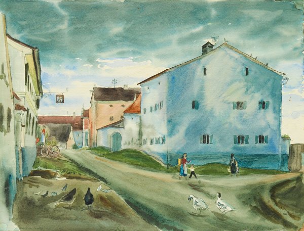 Dorfstrasse Wandbild