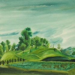 Landschaft-Aquarell