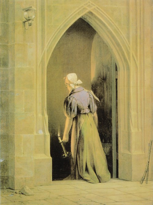Georg Friedrich Kersting Am Meissner Schlosskeller Wandbild