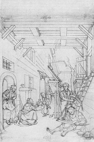 Georg Friedrich Kersting Baeuerliche Genreszene Wandbild