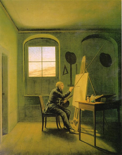Georg Friedrich Kersting Caspar David Friedrich in seinem Atelier Wandbild