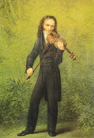 Georg Friedrich Kersting Der Geiger Nicolo Paganini Wandbild
