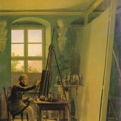 Georg-Friedrich-Kersting-Der-Maler-Matthaei-im-Atelier