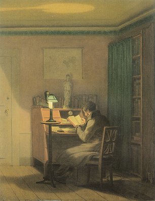 Georg Friedrich Kersting Der elegante Leser Wandbild