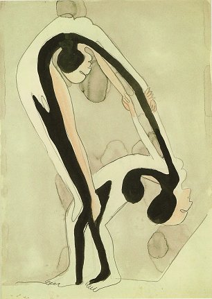 Ernst Ludwig Kirchner Akrobatenpaar Wandbild