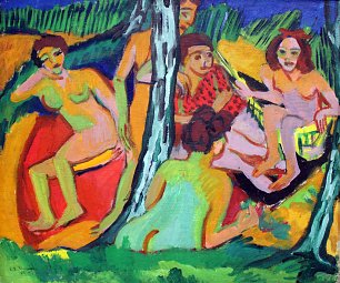 Ernst Ludwig Kirchner Badende Wandbild