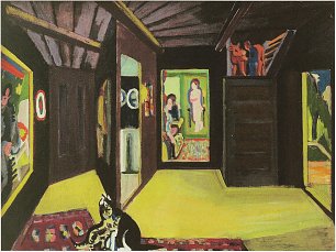 Ernst Ludwig Kirchner Bergatelier Wandbild