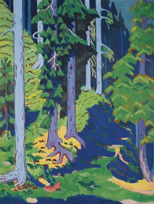 Ernst Ludwig Kirchner Bergwald Wandbild