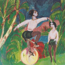 Ernst-Ludwig-Kirchner-Der-Einradfahrer
