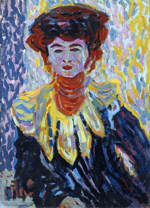 Ernst Ludwig Kirchner Doris mit Halskrause Wandbild