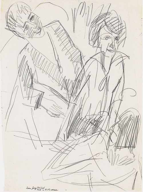 Ernst Ludwig Kirchner Drei Frauen Wandbild