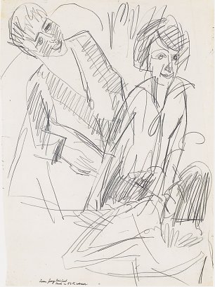Ernst Ludwig Kirchner Drei Frauen Wandbild